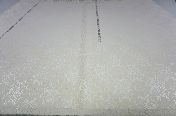 Retro Motif Lace, Ecru Beige