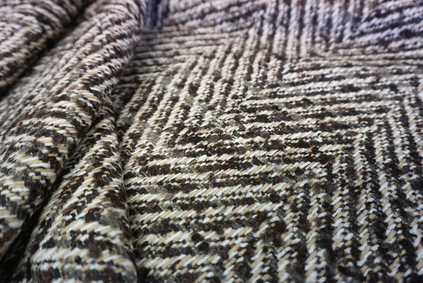 Herringbone Tweed Coating, Cappuccino