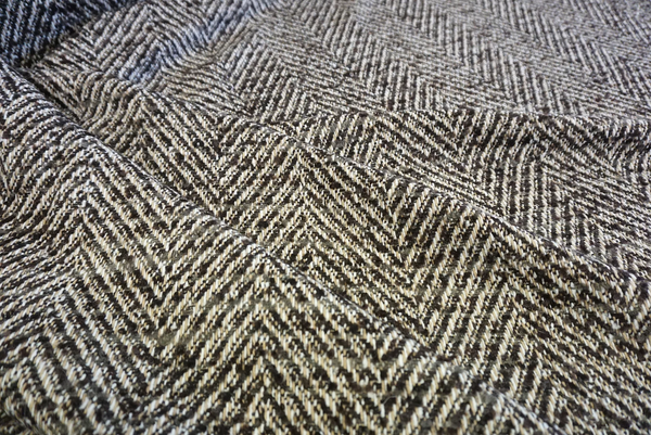 Herringbone Tweed Coating, Cappuccino