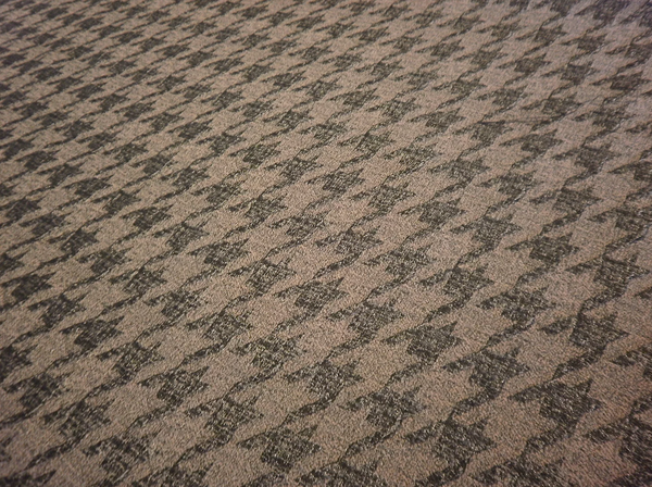 Wool Blend Houndstooth Jacquard, Mocha Brown