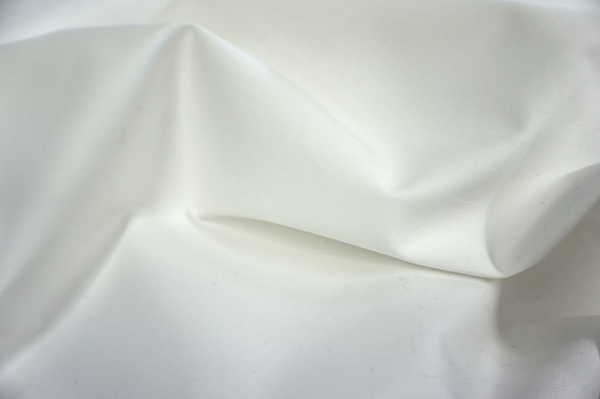 White Cotton Stretch Sateen