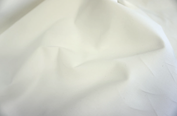 White Cotton Stretch Sateen