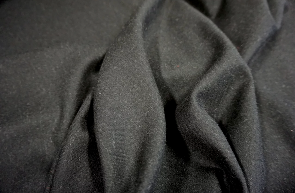 Brushed Black Gabardine