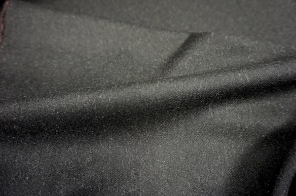 Brushed Black Gabardine