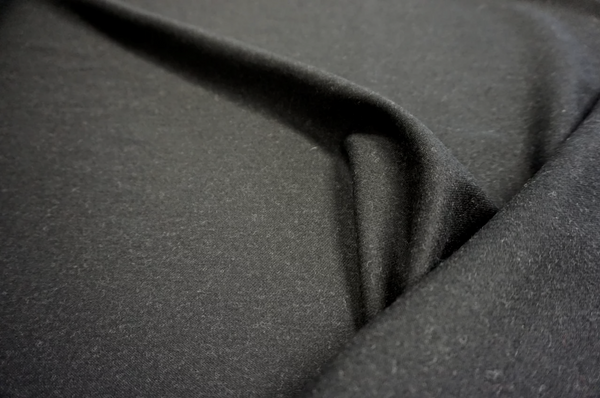 Brushed Black Gabardine