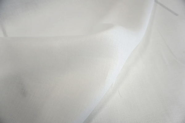 Twill Weave Linen, Pure White