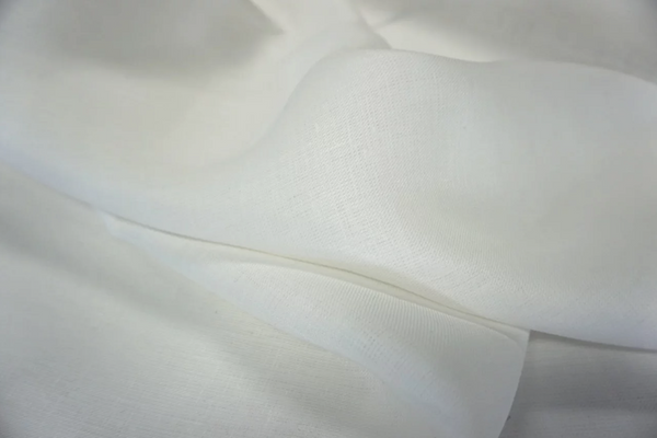 Twill Weave Linen, Pure White