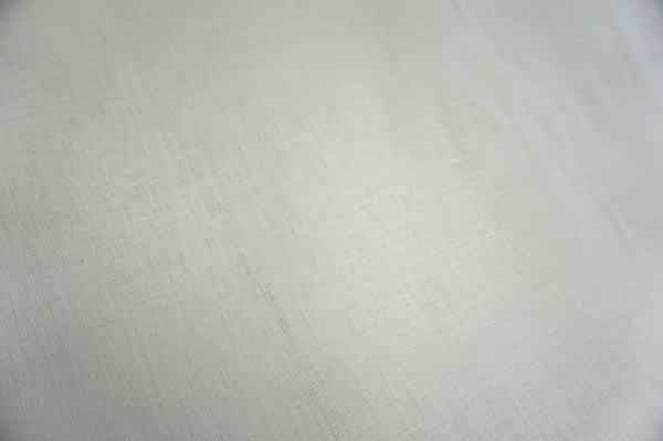 Twill Weave Linen, Pure White