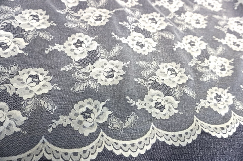White Rose Scalloped Lace