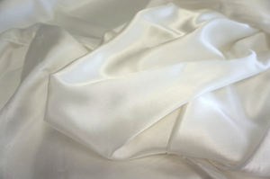 Italian Silk Satin, Ivory