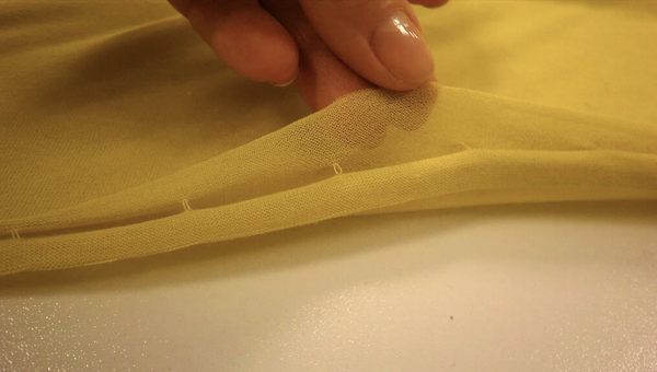 Self Lined Crepe Jersey, Yellow Zest