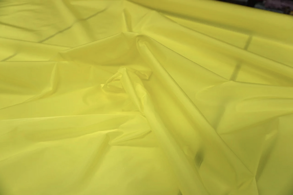 LAST PIECE: 0.85 MT  Water Resistant Taffetta, Neon Yellow