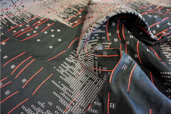 Matrix Crossing Jacquard, Red Lines