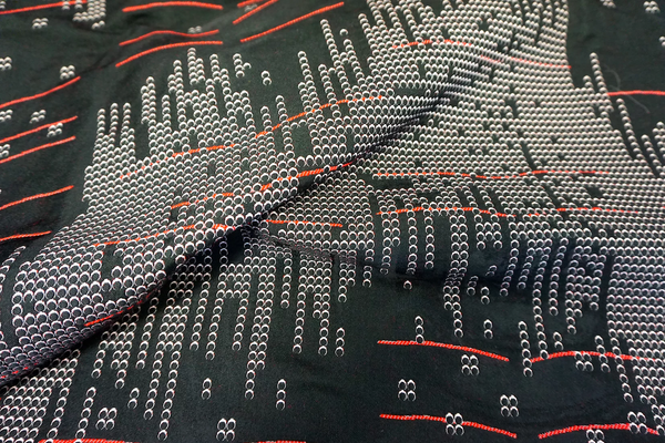 Matrix Crossing Jacquard, Red Lines