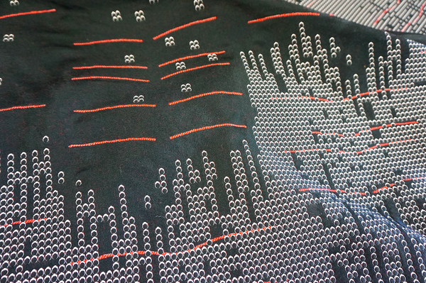 Matrix Crossing Jacquard, Red Lines