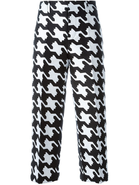 Houndstooth Jacquard Cotton Suiting