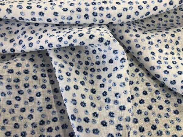 Blue Baby Daisy Fine Linen